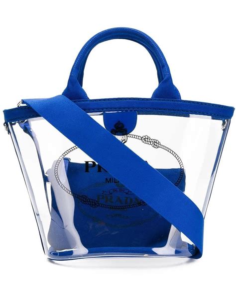 prada clear tote|More.